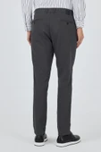 Koyu Antrasit Desenli Armürlü Yan Cep Düz Paça Comfort Fit Pamuklu Casual Chino Pantolon 1003250122 thumbnail 5