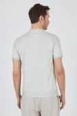 Kısa Kol Baskılı İnterlok Bisiklet Yaka Cepsiz Pamuklu Slim Fit Tişört 1011250124 - 5
