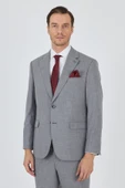 Gri Mono Yaka Esnek 4 Drop Comfort Fit Classic Takım Elbise 1001250159 thumbnail 1