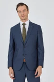 Lacivert Mono Yaka Esnek 6 Drop Comfort Fit Classic Takım Elbise 1001250152 thumbnail 3