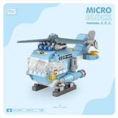 150 Parça Mikro Bloklar Mavi Helikopter 10+ Yaş - 2