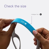 ResMed Airfit/AirTouch F20 Ekstra Yumuşak Peluş Askılı L Beden Mavi Yedek Başlık - 2