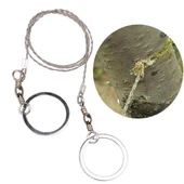 BUFFER® Karavanda ,Kampda  Taşınabilir Mini  Zincir  Cep Testeresi Dişli Tel Ahşap Plastik Metal Kes - 1