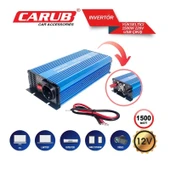 CARUB Invertör 12V 1500W 220V Yükseltic+ USB Çıkış - 1