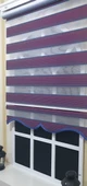 Pliseli Zebra Stor Perde Bordo Mavi Etek Dilimli ST 017  Bordo 60 x 200 - 2