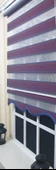 Pliseli Zebra Stor Perde Bordo Mavi Etek Dilimli ST 017  Bordo 60 x 200 - 1