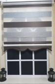 Pliseli Zebra Stor Perde Kahve Gri Etek Dilimli ST 015  Gri 60 x 200 - 4