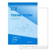 A4 Teknik Resim Defteri Dik 40 Yaprak Gürmat Antetli A-4 Teknik Resim Defteri 1 Adet - 1