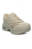 Celira Drk Bej Fileli Kadın Sneaker Spor Ayakkabı - 4