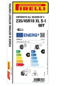 235/45R18 98Y XL s-i Cınturato All Season SF3 Oto 4 Mevsim Lastiği (2025 ÜRETİM) - 2