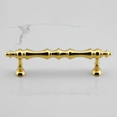 Mobilya Çekmece Mutfak Dolabı Dolap Kulpları Kulbu Kulpu Altın Gold Metal Kulp 96 mm-9.6 cm - 2