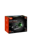 Sarftech 2X Bağlantılı Telsizli Bluetooth 5.3 Motosiklet Kask Kulaklık Intercom Işıklı Motorsiklet Interkom - 3