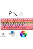 Sarftech K5.50 RGB Hot-Swap 1.Sınıf Hissiyat Ekstra Yedek Switch ve Aksesuarlı Mekanik Gaming Oyuncu Klavyesi - 1