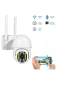 Sarftech 360 Derece Yönlendirilebilir Wifi Ip Su Geçirmez Iç Dış Mekan Kamera 32 Ledli 1080p Hd thumbnail 1