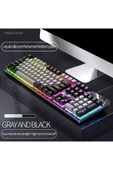 Sarftech K500 104 Tuş Mekanik Hisli Usb Reinbow Aydınlatmalı Gaming Oyuncu Klavye - 1