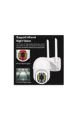 Sarftech 360 Derece Yönlendirilebilir Wifi Ip Su Geçirmez Iç Dış Mekan Kamera 32 Ledli 1080p Hd thumbnail 6