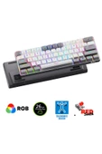 Sarftech T60 MAX PRO Türkçe Q Mini Rgb Red Switch App Uygulamalı Antighosting Mekanik Gaming Oyuncu Klavyesi - 1