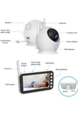 Sarftech Blm-34 Gece Görüş Sesli Telsiz Görüntülü Kablosuz Güvenlik Kamera Bebek Monitörü - 5