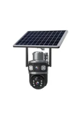Sarftech 4G 7.5W Solar IP Kamera Çift Ekran 2+2MP Ultra HD Gece Görüşlü Su Geçirmez IP Güvenlik Kamerası - 2