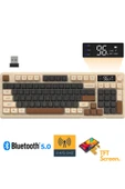 Sarftech Freewolf M96 2.4g Bt5.0 Çift Bağlantılı Tft Led Ekranlı Reinbow Gaming Oyuncu Klavye - 1