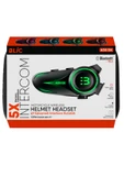 Sarftech 5X Eşleşmeli Grup Sürüş Telsizli Bluetooth 5.3 Motosiklet Kask Kulaklık Motorsiklet İntercom - 3