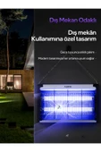 auhma Aqm01 Çift Ampullü Elektrikli Sineklik | Sivrisinek Kovucu & Yakalama Cihazı | 30 M² Etki Alan - 4
