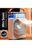 EZERE Taşınabilir Ev Ofis Hava Vantilatörü Nemlendirici Fan Ve Buhar Makinesi Rgb Işıklı - 1