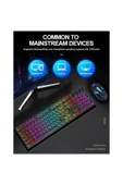 Blic BKB-8 Rainbow Aydınlatmalı Daktilo Klavye Mouse Set 105 Tuşlu Led Işıklı Usb Kablolu - 8