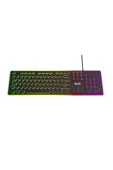 Sarftech Daktilo Model Zarif Tasarım Gaming Klavye Reinbow Işıklı Daktilo Kablolu Q Klavye Bkb10 - 1