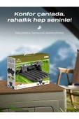 Sarftech Şişme Yatak Araba Ve Kamp Yatağı Çanta Elektrikli Pompa Tamir Kiti Ve Yastıklı Yatak Seti Siyah - 3