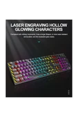 Blic BKB-8 Rainbow Aydınlatmalı Daktilo Klavye Mouse Set 105 Tuşlu Led Işıklı Usb Kablolu - 7