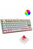Sarftech Leaven K550 İngilizce Q Klavye Led RGB Kablolu Siyah Red Switch Mekanik Oyuncu Klavyesi - 2