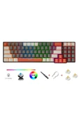 Leaven K780 Kompakt Mekanik Oyuncu Klavyesi-Hot swap-78 Tuş-Switch Hediyeli - 1