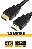 Sarftech Ultra HD 4K HDMI Kablosu 1,5Metre Yüksek Hızlı HI-Speed 3.0 Çift Kat 1.Sınıf Örgülü HDMI Kablo - 1