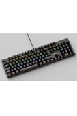 Sarftech Siyah K50 Full RGB Kırmızı Red Switch Q Gaming Tam Mekanik Kablolu Oyuncu Klavyesi - 3