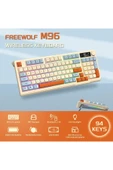Sarftech Freewolf M96 2.4g Bt5.0 Çift Bağlantılı Tft Led Ekranlı Reinbow Gaming Oyuncu Klavye - 6