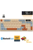 Sarftech Freewolf M96 2.4g Bt5.0 Çift Bağlantılı Tft Led Ekranlı Reinbow Gaming Oyuncu Klavye - 1