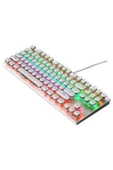 Sarftech Leaven Beyaz Daktilo Tarzı K550 Kırmızı Red Switch Rgb Mekanik Klavye -su Geçirmez - 2