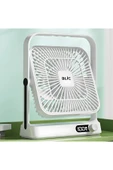 Sarftech Ayarlanabilir Soğutma Derecesi Ayaklı Süper Sessiz Ergonomik Tasarım Göstergeli Sarjlı Masaüstü Fan - 4