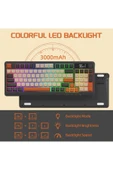 Sarftech Freewolf M96 2.4g Bt5.0 Çift Bağlantılı Tft Led Ekranlı Reinbow Gaming Oyuncu Klavye - 7