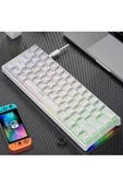 Sarftech K620 Rgb 61 Tuş Kırmızı Switch Type-c Kablolu Mekanik Klavye-hot Swap - 2