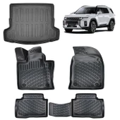 Rizline Ssyangyong Torres Benzin - Dizel 2023 + 3D Havuzlu Paspas Siyah ve Bagaj  Havuzu Set thumbnail 1