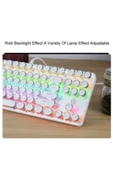 Sarftech Leaven Beyaz Daktilo Tarzı K550 Kırmızı Red Switch Rgb Mekanik Klavye -su Geçirmez - 3