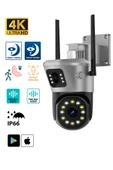 Sarftech 2 2 Mp Hd 4k Ip Kamera Wifi Özellikli Hareket Takipli Gece Sensörlü Güvenlik Kamerası Blm-48 - 1