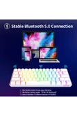 Ajazz %60 Kablosuz Mekanik Oyuncu Klavyesi-brown Switch-pudding Keycap - 5
