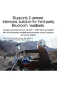 Sarftech 2X Bağlantılı Telsizli Bluetooth 5.3 Motosiklet Kask Kulaklık Intercom Motorsiklet Interkom C60-2X - 3