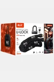 Sarftech Çelik 1.8Metre Motorsiklet Scooter Zinciri Motorsiklet Disk Kilit ZincirULock - 2