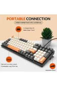 Sarftech Ziyoulang K3 Mekanik 104 Tuş Pro Gaming Reinbow Red Switch Hot Swappable Gaming Oyuncu Klavyesi - 7