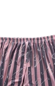 Kadın Kalın Pembe Çizgili Pijama Altı Milan -003 - 2