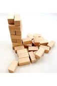 Antalya Kent ekipmanları Ahşap Prizmalar Blok 5x5x10 cm 5 Adet Doğal Ahşap Prizmlar - 1